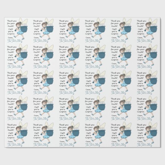 Von Tooth Fairy Geschenkpapier (Flach)