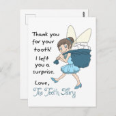 Von Tooth Fairy Postkarte (Vorne/Hinten)