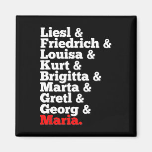 Von Trapp Familiensingers Sound of Music Magnet