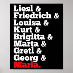 Von Trapp Familiensingers Sound of Music Poster