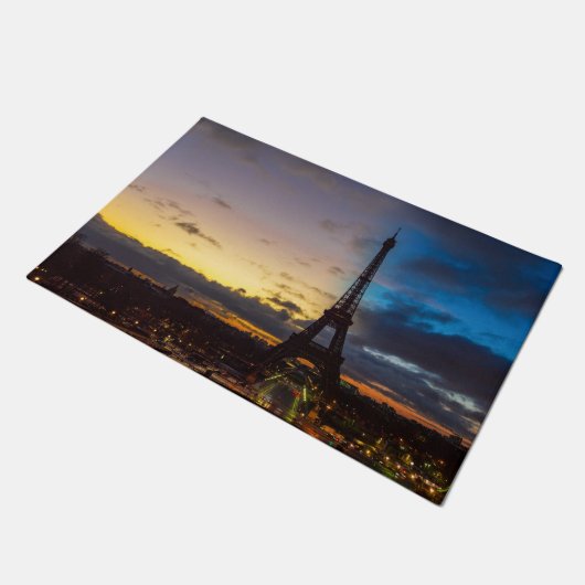 Von Trocadero aus können Sie den Eiffelturm von Ta Fußmatte (Schrägansicht)