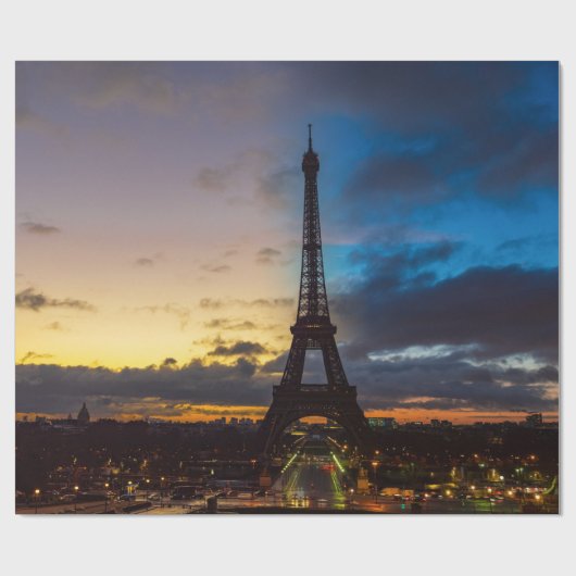 Von Trocadero aus können Sie den Eiffelturm von Ta Geschenkpapier (Flach)