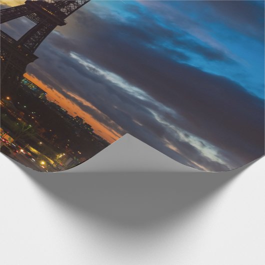 Von Trocadero aus können Sie den Eiffelturm von Ta Geschenkpapier (Ecke)