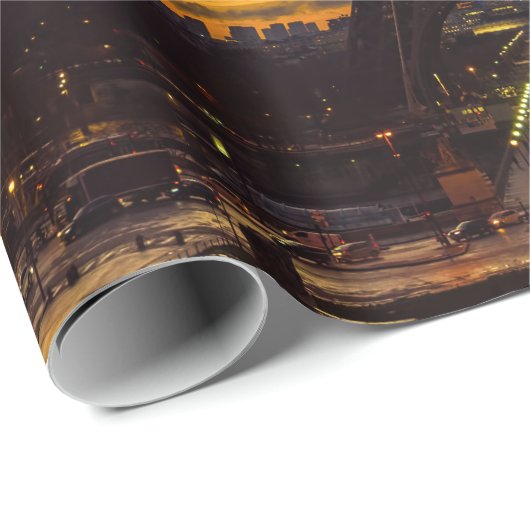 Von Trocadero aus können Sie den Eiffelturm von Ta Geschenkpapier (Rolleneckpunkt)