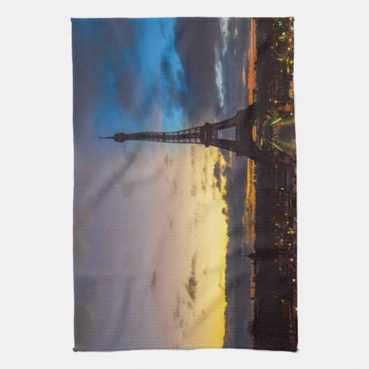 Von Trocadero aus können Sie den Eiffelturm von Ta Geschirrtuch (Vertikal)