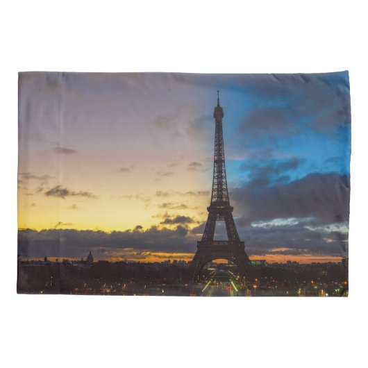 Von Trocadero aus können Sie den Eiffelturm von Ta Kissenbezug (Rückseite)