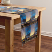 Von Trocadero aus können Sie den Eiffelturm von Ta Kurzer Tischläufer (Beispiel)