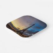 Von Trocadero aus können Sie den Eiffelturm von Ta Pappteller (Gewinkelt)