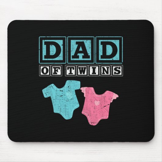 von Twins Family Daddy Vathers Day Future Parters Mousepad (Vorne)