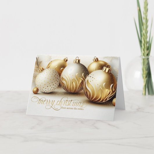 von über die Meilen Weiß und Gold Weihnachten (Vorderseite)