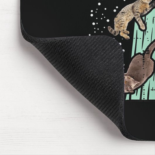 Von Ufo Funny Alien Space entführte Katzen Lover M Mousepad (Ecke)
