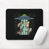 Von Ufo Funny Alien Space entführte Katzen Lover M Mousepad (Mit Mouse)