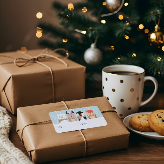 Von und nach Rentier, Eisbär, Pinguin & Fox