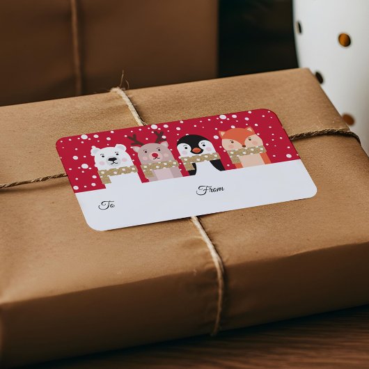 Von und nach Rentier, Eisbär, Pinguin & Fox