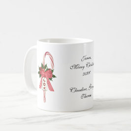 Von und zu den Leuten Candy Cane "Joy Weihnachten Kaffeetasse