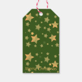 Von und zu Green Gold Elegante Einfache Weihnachte Geschenkanhänger (Vorderseite)