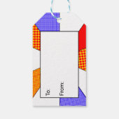 Von und zu Tag Retro Filmabend Geburtstag Geschenkanhänger (Rückseite)