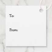 Von und zu Weihnachten Geschenkanhänger (Rückseite)