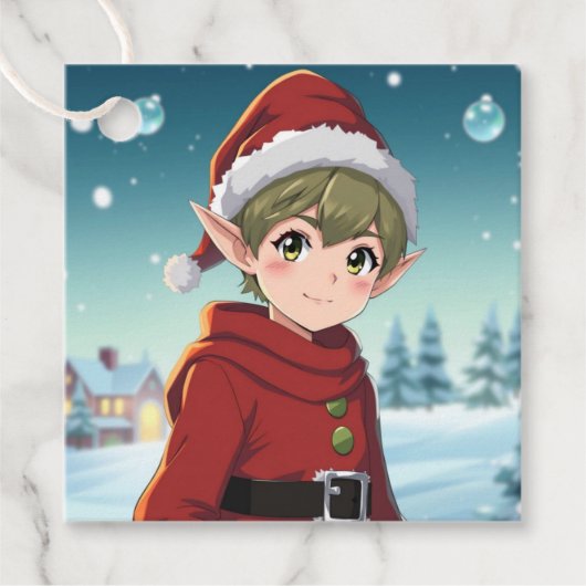 Von und zu Weihnachten Geschenkanhänger (Vorderseite)