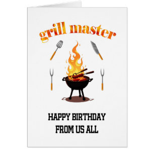 Von uns allen Grill Meister Geburtstag