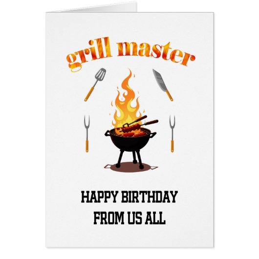 Von uns allen Grill Meister Geburtstag (Vorne)