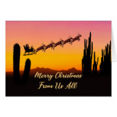 Von uns allen Weihnachten Weihnachten über Wüste (Vorderseite (Horizontal))