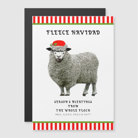 Von uns allen Weihnachtskarten Magnetkarte (Vorne/Hinten)