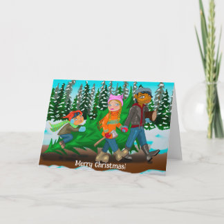 Von uns an Dich Weihnachtsfaltkarte Karte