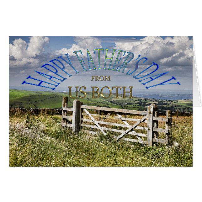 Von uns beiden, eine Vaterlandschaft mit einem Tor (Vorderseite (Horizontal))