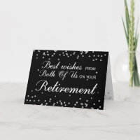Von uns beiden gratulieren die Rentner Black