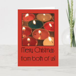 Von uns beiden... Weihnachtskarte Feiertagskarte