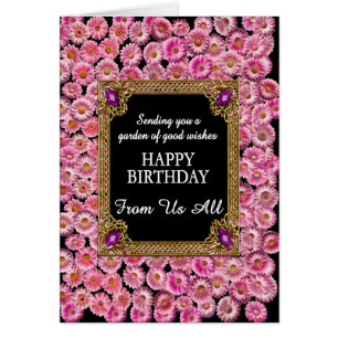 Von uns den ganzen Geburtstag Pink Daisies