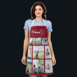 Von uns Familienfoto Collage wir Liebe Sie Nana Schürze<br><div class="desc">Passen Sie diese aus Uns Familienfoto Collage Wir Liebe Sie Nana Schürze Geschenk Idee zu feiern, Freunde, Familie, oder eines Ihrer Lieblings-Menschen. Dieses personalisierte Geschenk macht ein gedankenvolles Weihnachtsgeschenk. Familie und Freunde werden diese Liebe von uns Familienfoto Collage Wir Liebe Sie Nana Schürze personalisiert Weihnachtsgeschenk Idee. Es ist einfach, sich...</div>