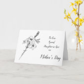 (Von uns) Mütter Day Daughter-Schwiegertochter Karte (Gelbe Blume)