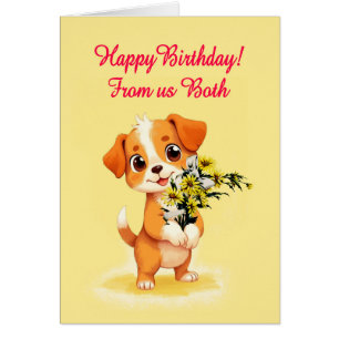 Von uns sowohl GeburtstagWelpen als auch Blume