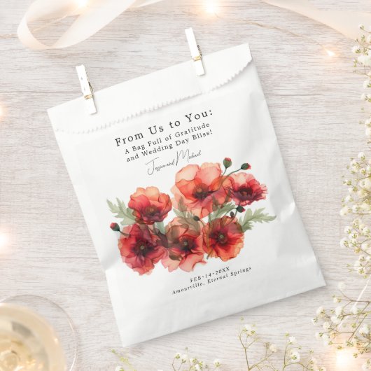 Von uns zu dir Scarlet Petal Serenade Geschenktütchen (Ausgeschnitten)