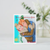 Von uns zu Dir Weihnachts-Grußkarte Karte (Stehend Vorderseite)