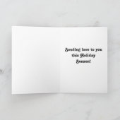 Von uns zu Ihnen Weihnachtstieren Feiertagskarte (Innenseite)