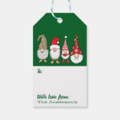 Von unserem Gnome zu Ihrem mit Liebe vom Urlaub Geschenkanhänger (Rückseite)