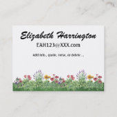 Von unserem Haus zu Ihnen durch SRF Visitenkarte (Rückseite)