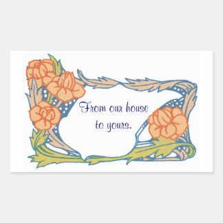 Von unserem Haus zu Ihrem eigenen Aufkleber anpass