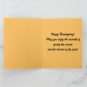 Von unserem Haus zu Ihrem Erntedank Karte (Innenseite)