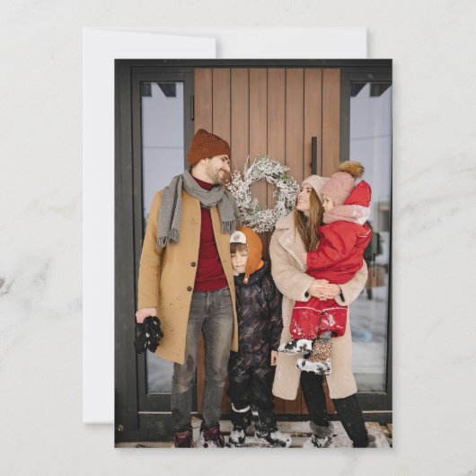 Von unserem Haus zu Ihrem Foto Weihnachten (Rückseite)