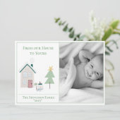 Von unserem Haus zu Ihrem Foto Weihnachten (Stehend Vorderseite)