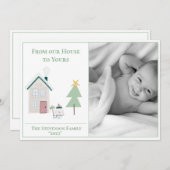 Von unserem Haus zu Ihrem Foto Weihnachten (Vorne/Hinten)