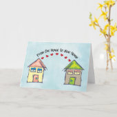 Von unserem Haus zu Ihrem Haus Liebe senden Karte (Gelbe Blume)