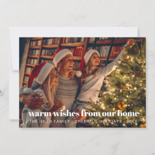 Von unserem Zuhause zu Ihrem Familien-Weihnachtsgr Feiertagskarte