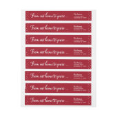 Von unserem Zuhause zu Ihrem rot/Weiß (Bogen)