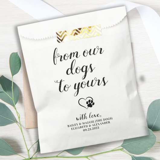 Von unseren Hunden Doggie Bag Hunde Leckerei Gastg Geschenktütchen