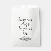 Von unseren Hunden Doggie Bag Hunde Leckerei Gastg Geschenktütchen (Vorderseite)